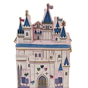 Loungefly Sleeping Beauty 65th Anniversary Castle Figural Crossbody Bag Aurora